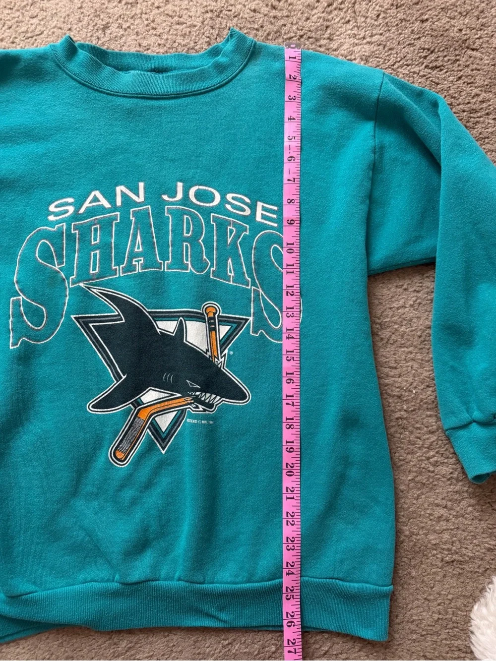 Vintage 90s NHL San Jose Sharks Crewneck